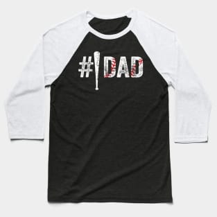 Number One Baseball Dad for Fathers Day #1 Daddy Baseball T-Shirt
